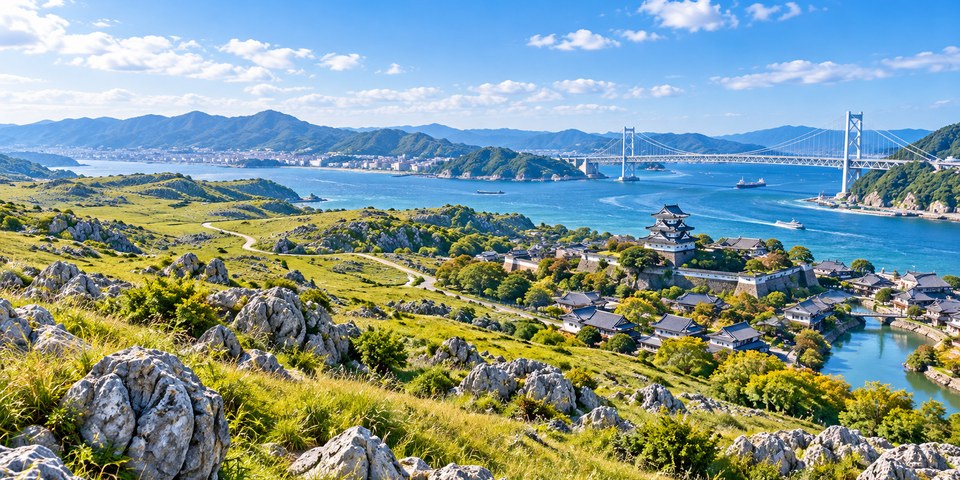 山口県 秋吉台・城下町・海峡