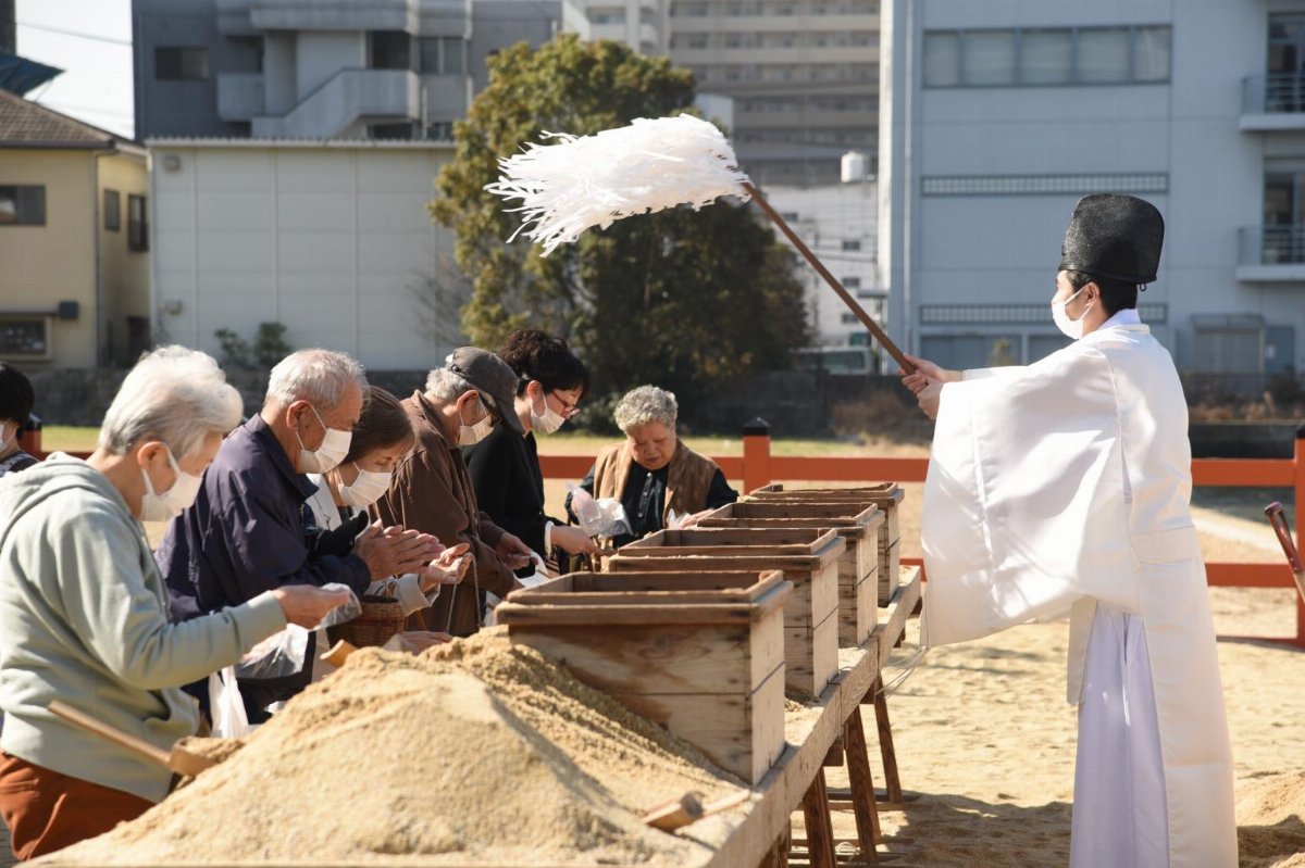 【筥崎宮】秋季社日祭・お潮井取り