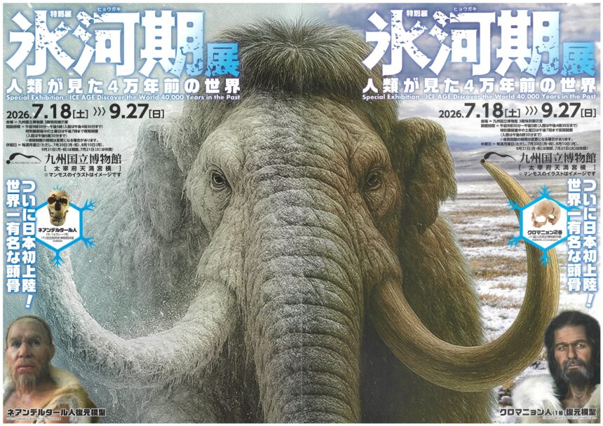 特別展「氷河期展～人類が見た4万年前の世界～」 九州国立博物館 3階特別展示室